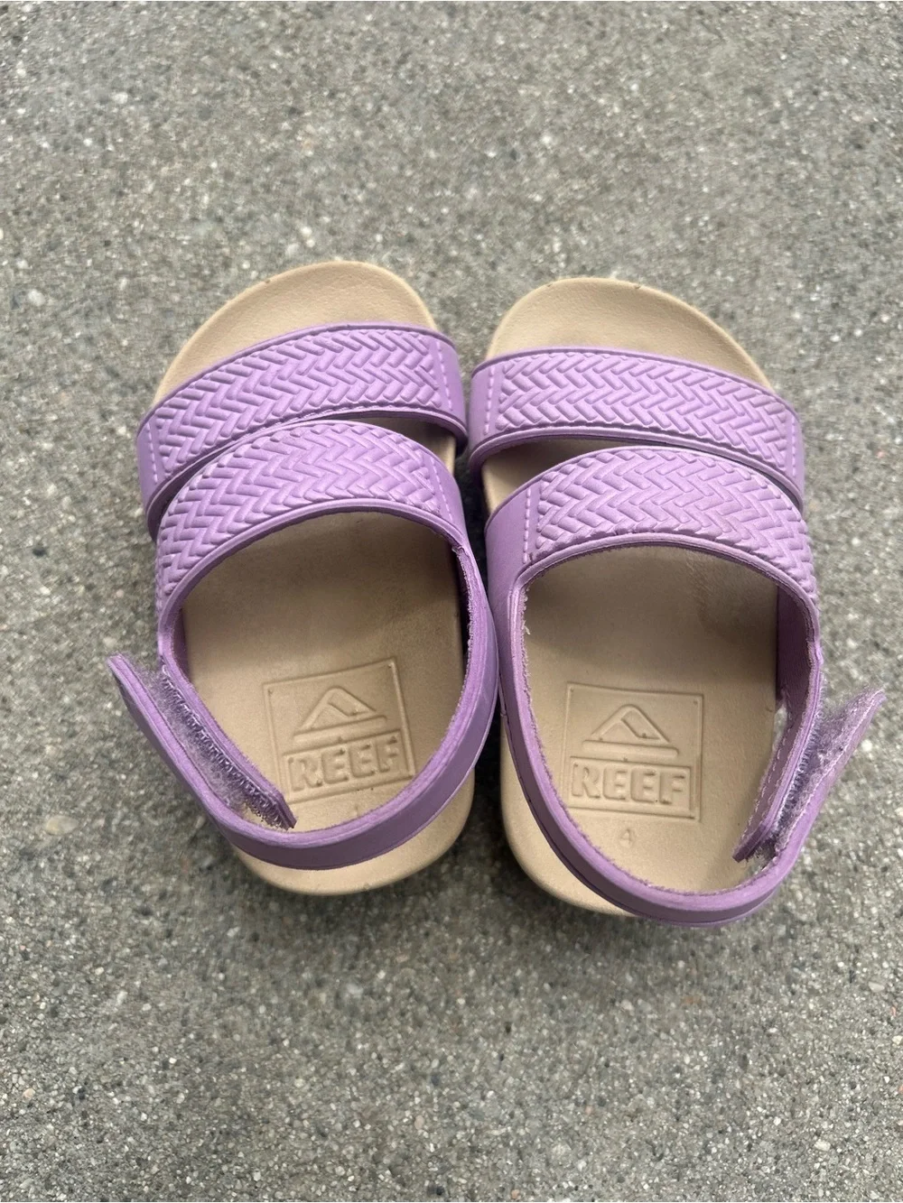 Reef Kids Lavender Double-Strap Platform Sandals